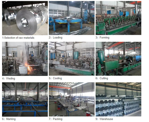 6.4kg/m Galvanised Metal Scaffold Tube with 420N/mm2 3.2 thickness steel pipe