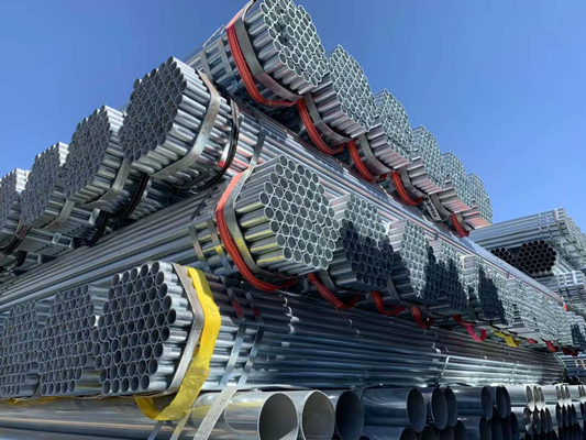 6.4kg/m Galvanised Metal Scaffold Tube with 420N/mm2 3.2 thickness steel pipe