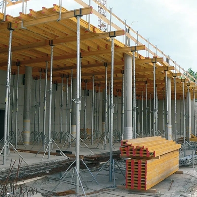 Durable Adjustable Steel Prop With Adjustable Height For Robust Telescopic Scaffolding Props