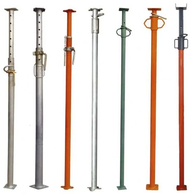 Durable Adjustable Steel Prop With Adjustable Height For Robust Telescopic Scaffolding Props