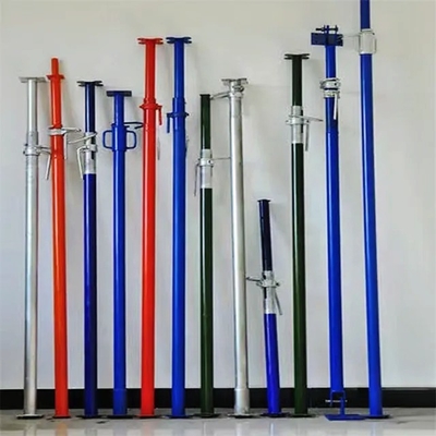 Reliable Steel Proptelescopic scaffolding props Silver Finish Extended Lifespan