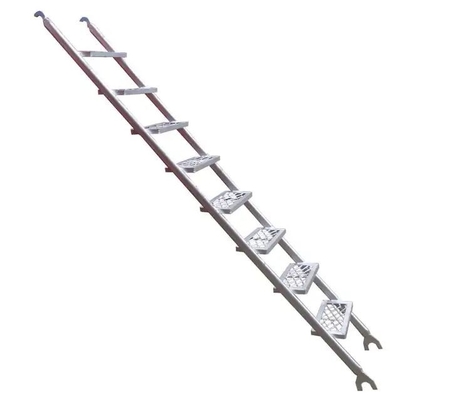 Construction scaffolding Non Slip Foldable Aluminium Ladder Anti Corrosion Powder Coated