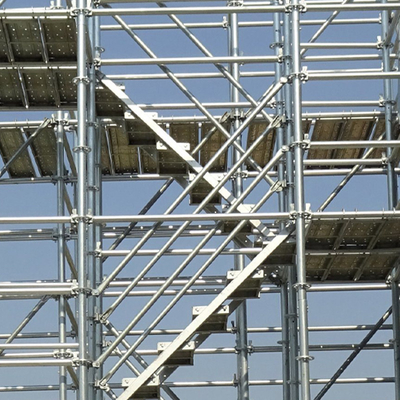 Hot Dip Galvanized Ringlock System Scaffolding Origin Q235 Steel For Construction