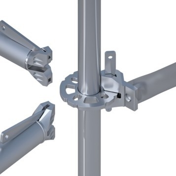 Hot Dip Galvanized Ringlock System Scaffolding For Industrial Architecture Design