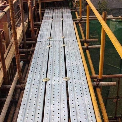 Pre-Galvanized Scaffold Platform Durable Steel Plank Q235 Metal Board