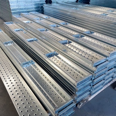 Pre-Galvanized Scaffold Platform Durable Steel Plank Q235 Metal Board