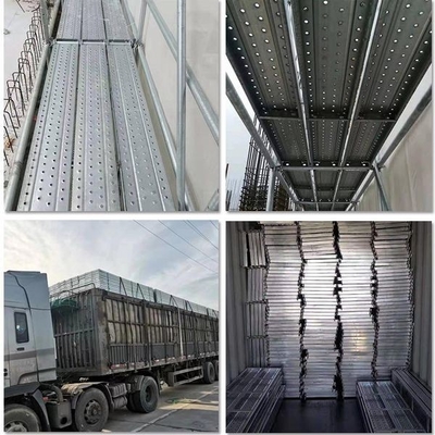 Scaffolding System Walk Platform Q195 Steel Plank Metal Board For Building