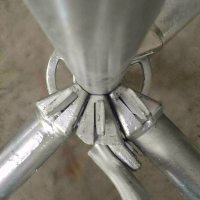 Q355 Multi-Pole Pin Lock Modular Scaffolding System Ringlock Bracing Industrial Design Style