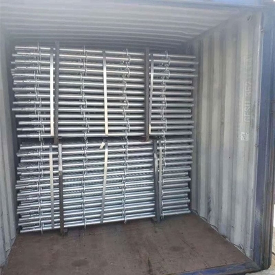 Q355 Multi-Pole Pin Lock Modular Scaffolding System Ringlock Bracing Industrial Design Style