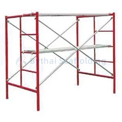 Wholesale Q195 SNAP LOCK Strength Non-Slip Surface Powder Coated Scaffolding Mason Frame for Sale