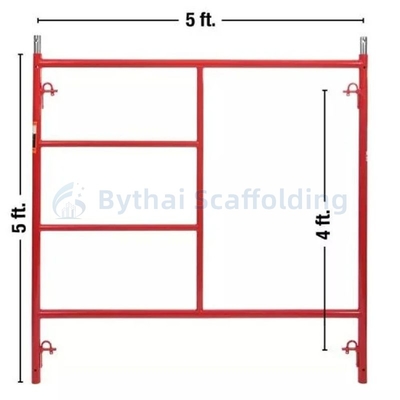 Wholesale Q195 SNAP LOCK Strength Non-Slip Surface Powder Coated Scaffolding Mason Frame for Sale