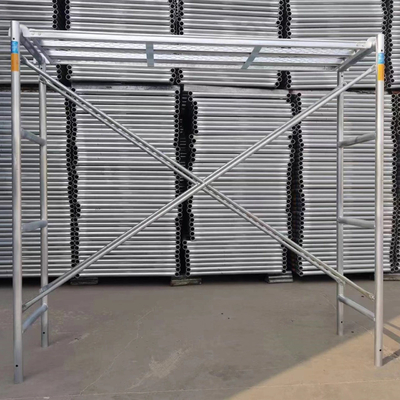 China Scaffolding Manufacturers CANADA LOCK Q235 Hot Dip Galvanized Ladder Frame