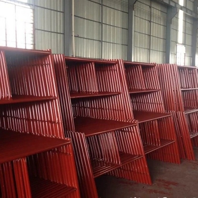 Powder Coated Masonry Frame Scaffold Steel Parts High Safety EN12810 Certified