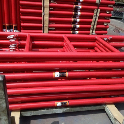 Building Materials H Type Steel Rolling V Lock Powder Coated Mason Frame Scaffolding