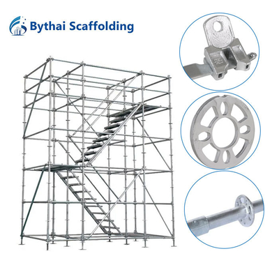 Galvanized 48.3mm 2m Layher Ring Lock Scaffolding Quick Locking Assembly Type OEM Service