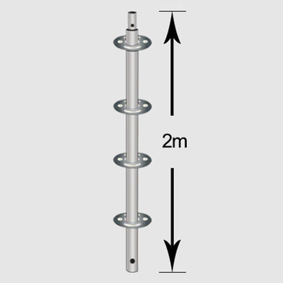 Galvanized Q355 1.5m EN12811 Scaffolding Ringlock Standard Rosette System