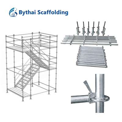 Corrosion-Resistant Ringlock System Vertical Standard Scaffolding Accessories for Construction