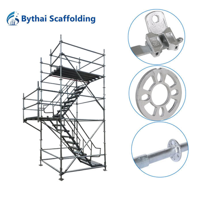 Building Materials Rosette Ringlock System Scaffolding Vertical Standard Ledger Brace Diagonal