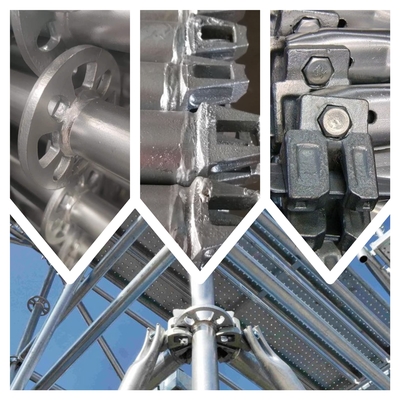 Building Materials Rosette Ringlock System Scaffolding Vertical Standard Ledger Brace Diagonal