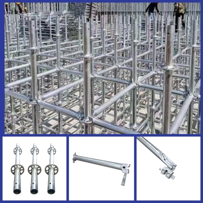 Commercial Ringlock System Scaffolding Steel Q355 3.2MM Thickness Hot Dip Galvanized