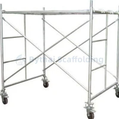 Industrial Building Tools Hot Dip Galvanized Movable H Frame Metal Scaffolding Parts