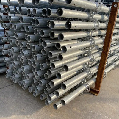 Durable Q355 Steel Ledger Rosette 2.5m Length Allround Ringlock Scaffolding