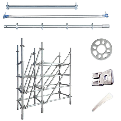 2m Ringlock Diagonal Brace Corrosion-resistant Hot-dipped Galvanized Q355 Steel