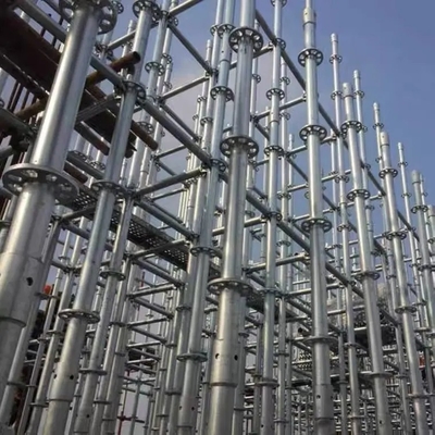 Industrial Hot dip Galvanized Ringlock System Scaffolding for Construction Works