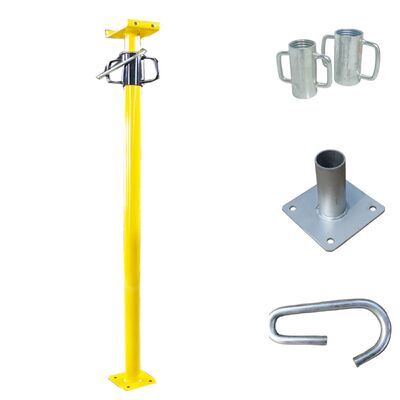 Light Duty Powder Coated Q235 Steel Adjustable Telescopic Prop with G Pin Cup Nut Square Plate