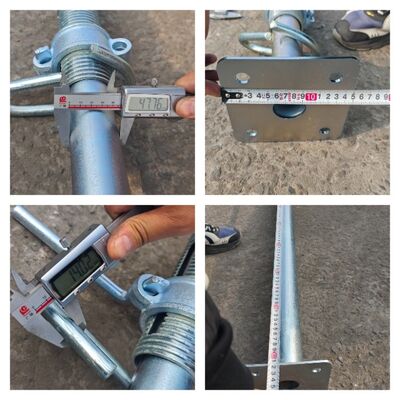 Scaffolding Silver Adjustable Steel Prop with Simple Design Support Function